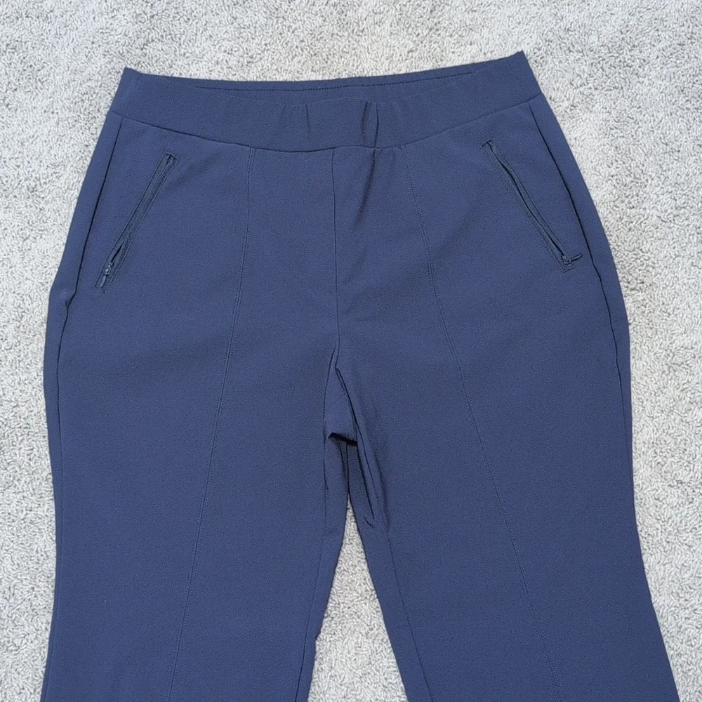 Lane Bryant Nylon Blend Wear Everywhere Straight Leg Pants Side Zip Pockets 14 - Picture 2 of 13